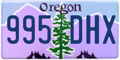 OR license plate 995DHX