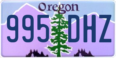 OR license plate 995DHZ