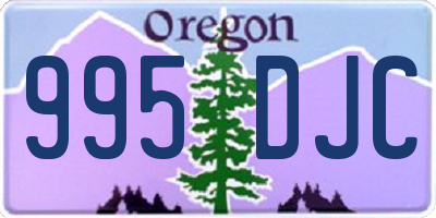 OR license plate 995DJC