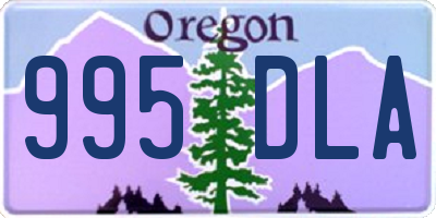 OR license plate 995DLA