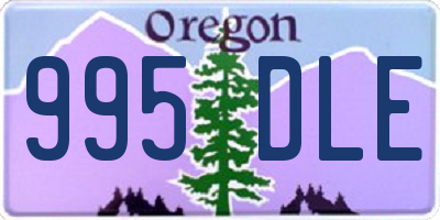 OR license plate 995DLE