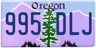 OR license plate 995DLJ