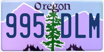 OR license plate 995DLM