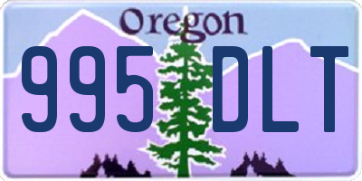 OR license plate 995DLT