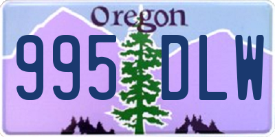 OR license plate 995DLW