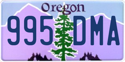 OR license plate 995DMA