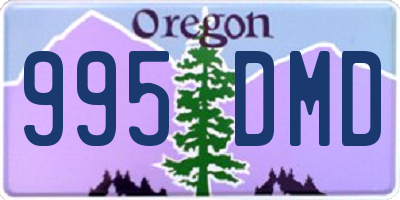OR license plate 995DMD