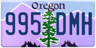OR license plate 995DMH