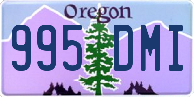 OR license plate 995DMI