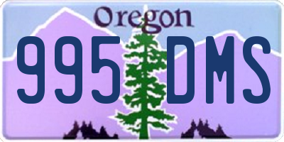 OR license plate 995DMS
