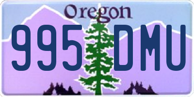 OR license plate 995DMU