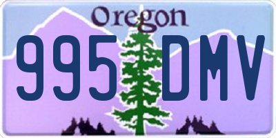 OR license plate 995DMV