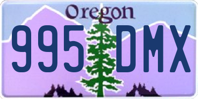 OR license plate 995DMX