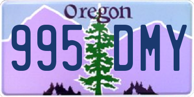 OR license plate 995DMY