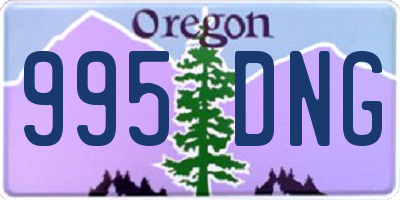 OR license plate 995DNG
