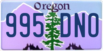 OR license plate 995DNO