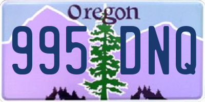 OR license plate 995DNQ