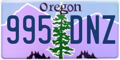 OR license plate 995DNZ