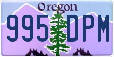 OR license plate 995DPM
