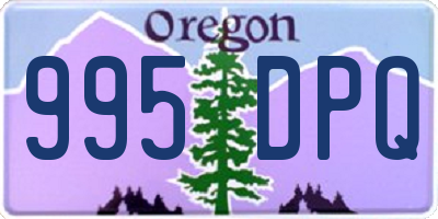 OR license plate 995DPQ