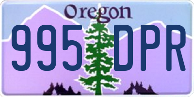 OR license plate 995DPR