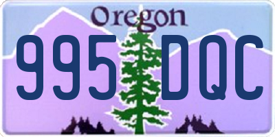 OR license plate 995DQC