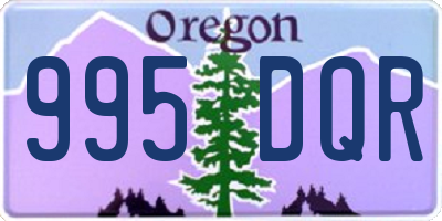 OR license plate 995DQR