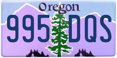 OR license plate 995DQS