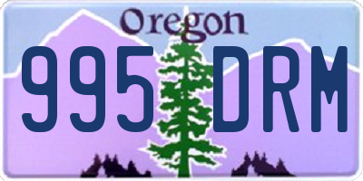 OR license plate 995DRM