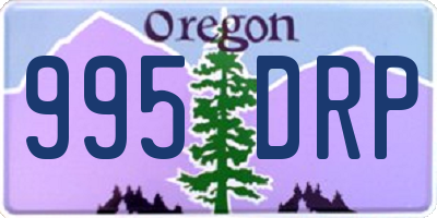 OR license plate 995DRP