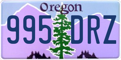 OR license plate 995DRZ