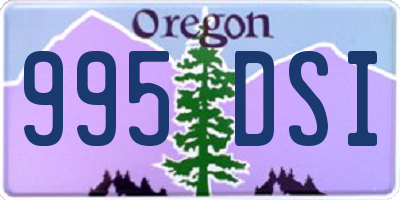 OR license plate 995DSI
