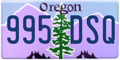 OR license plate 995DSQ