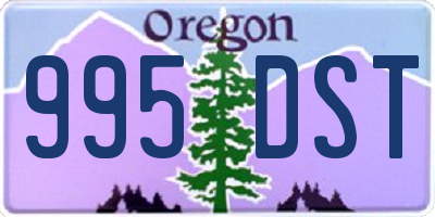 OR license plate 995DST