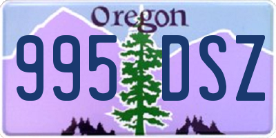 OR license plate 995DSZ