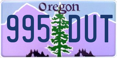 OR license plate 995DUT