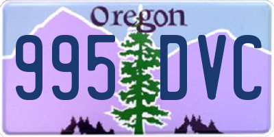 OR license plate 995DVC