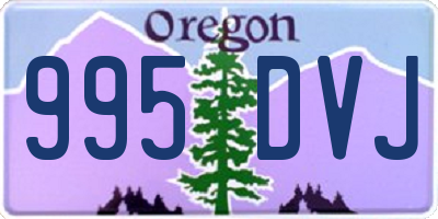 OR license plate 995DVJ
