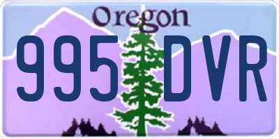 OR license plate 995DVR