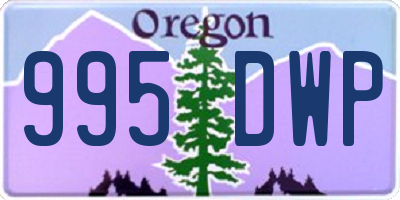 OR license plate 995DWP