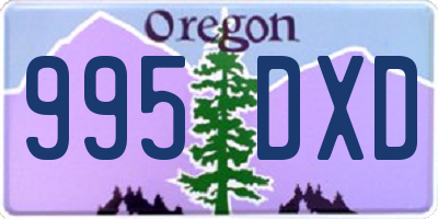 OR license plate 995DXD
