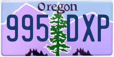 OR license plate 995DXP