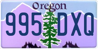 OR license plate 995DXQ