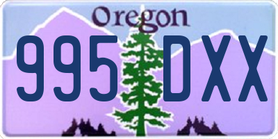 OR license plate 995DXX