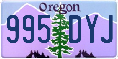 OR license plate 995DYJ