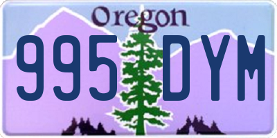 OR license plate 995DYM