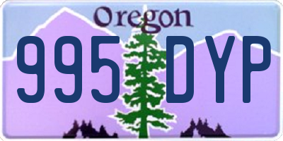 OR license plate 995DYP