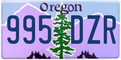 OR license plate 995DZR