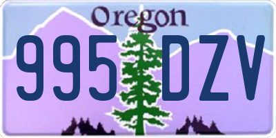 OR license plate 995DZV