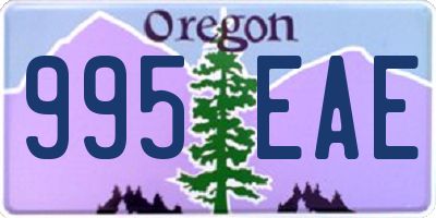 OR license plate 995EAE